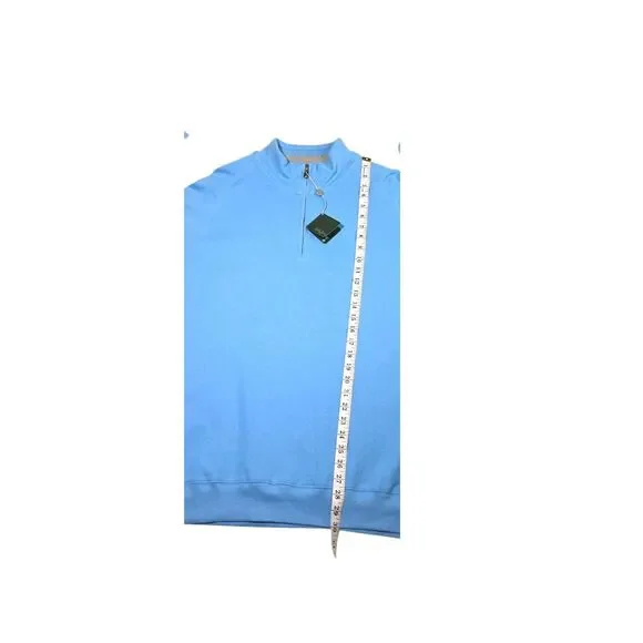 Bobby Jones Performance Clubhouse 1/4 Zip Pullover Men 2XL Newport Blue NWT - Picture 8 of 9